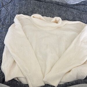 Primark Cream Cowl Neck Sweater Soft Knit